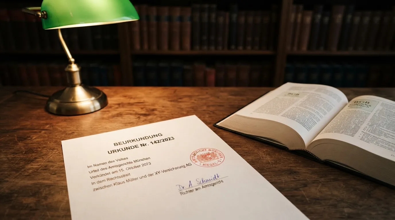 Amtliches Schreiben mit Stempel auf einem Schreibtisch neben einem Gesetzbuch — 30 franken bonus ohne einzahlung casino