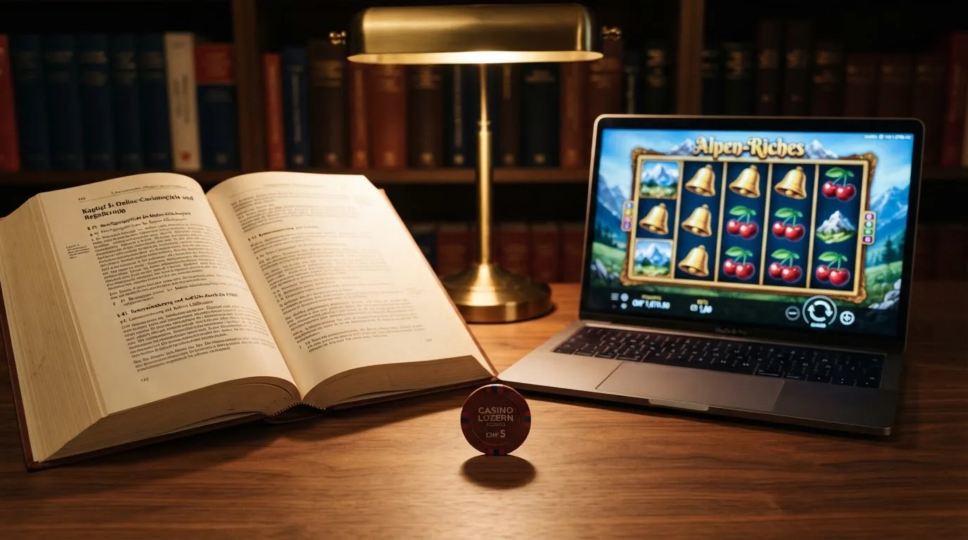Amtliches Schreiben mit Stempel auf einem Schreibtisch neben einem Gesetzbuch — beste online casino mit banküberweisung bezahlen
