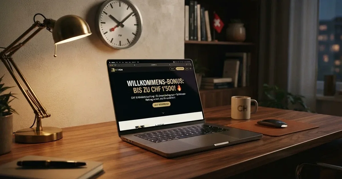 Bildschirm mit Bonusbedingungen, Einsatztabelle und einer Uhr im Hintergrund — bester willkommensbonus online casino