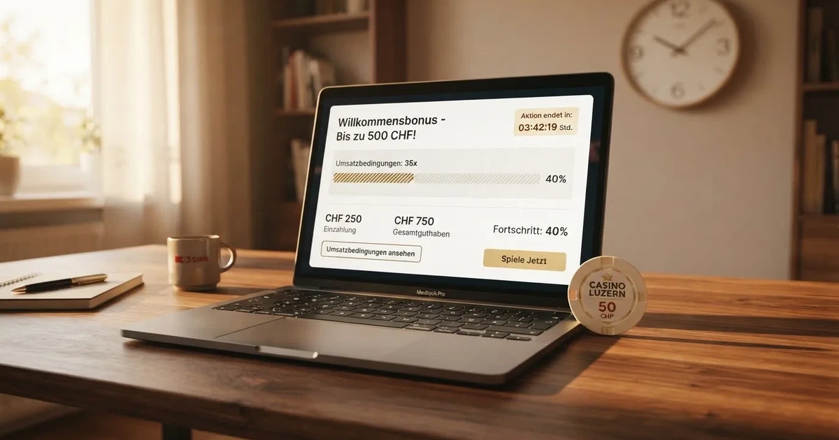 Bildschirm mit Bonusbedingungen, Einsatztabelle und einer Uhr im Hintergrund — online casino einzahlungsbonus